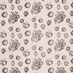 Schumacher TL400080 Strawberry Fields Graphite fabric swatch