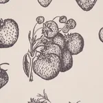 Schumacher TL400080 Strawberry Fields Graphite fabric swatch