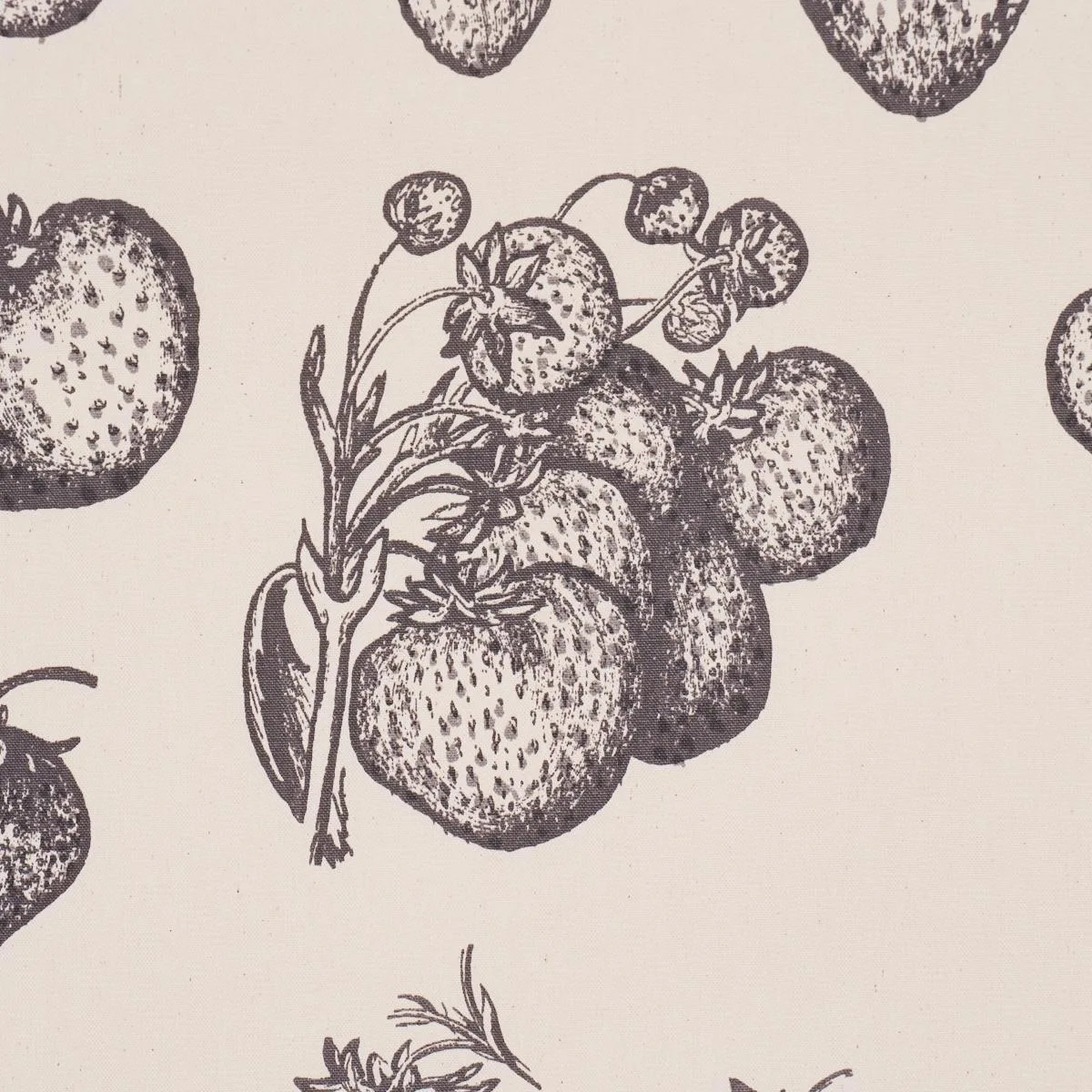 Schumacher TL400080 Strawberry Fields Graphite fabric swatch