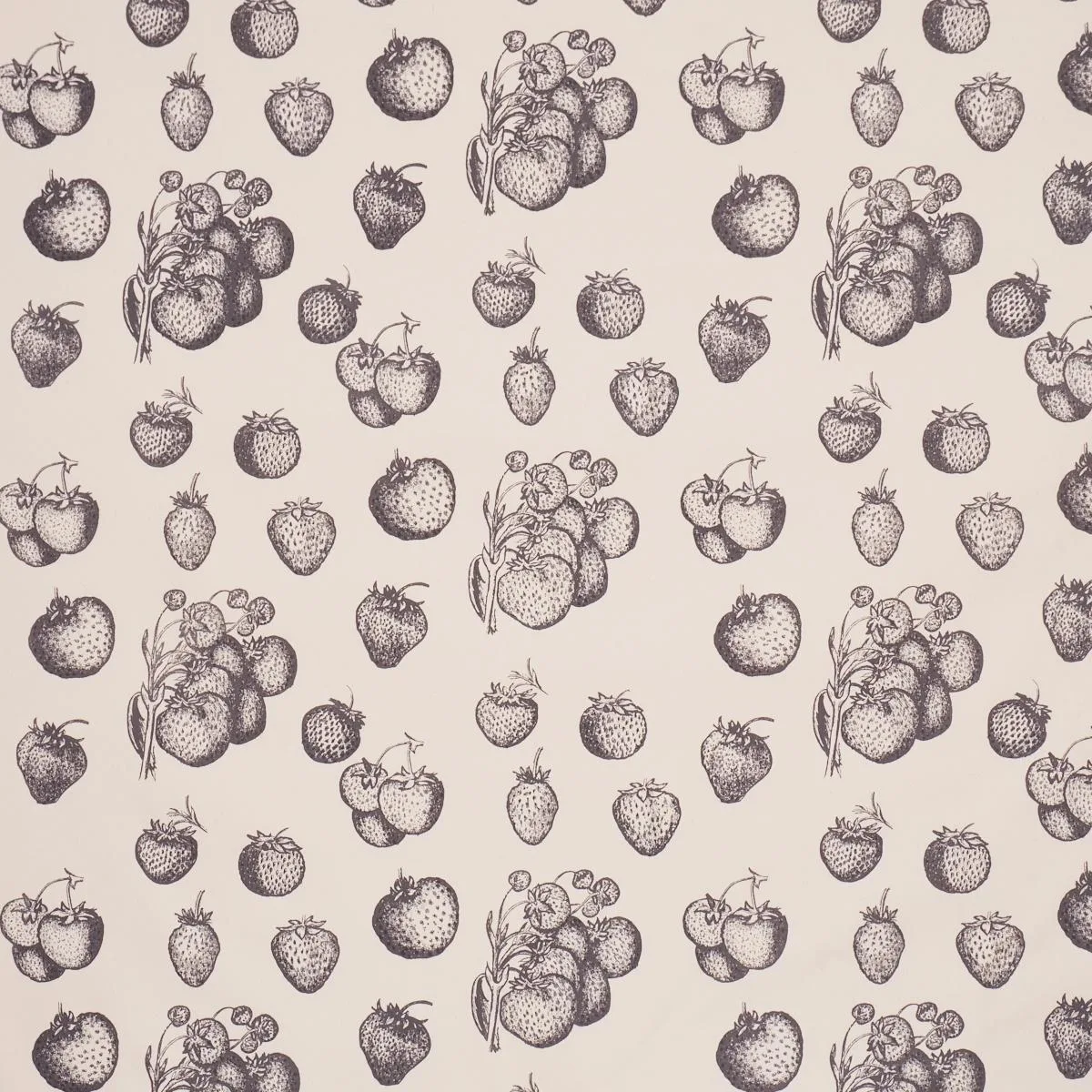 Schumacher TL400080 Strawberry Fields Graphite fabric swatch