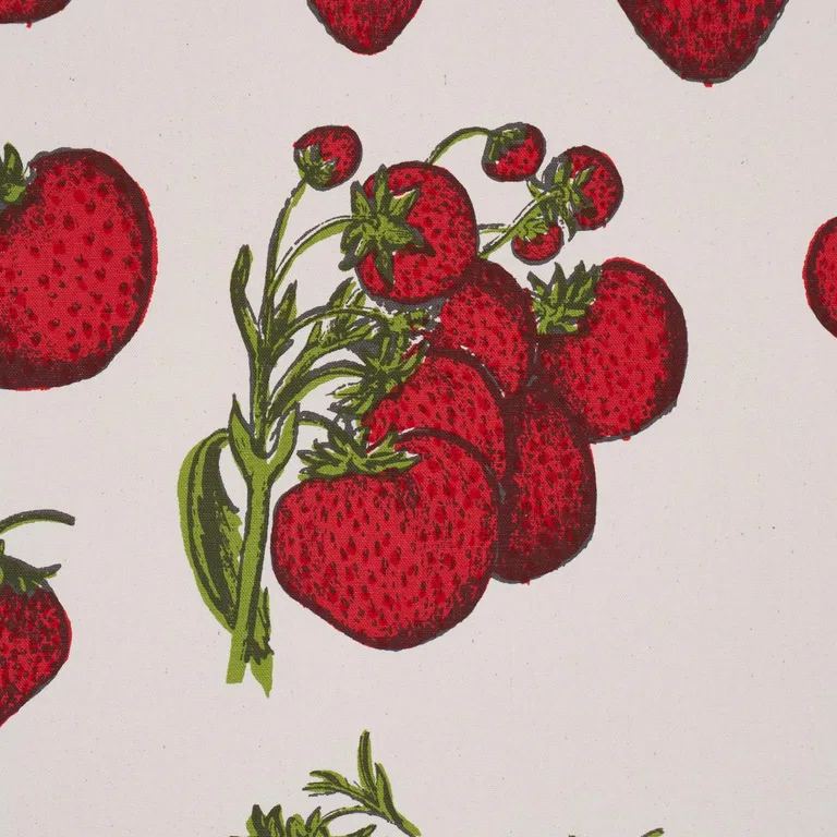 Schumacher TL400081 Strawberry Fields Red fabric swatch
