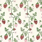 Schumacher 179780 Strawberry Hand Block Print Grass fabric swatch
