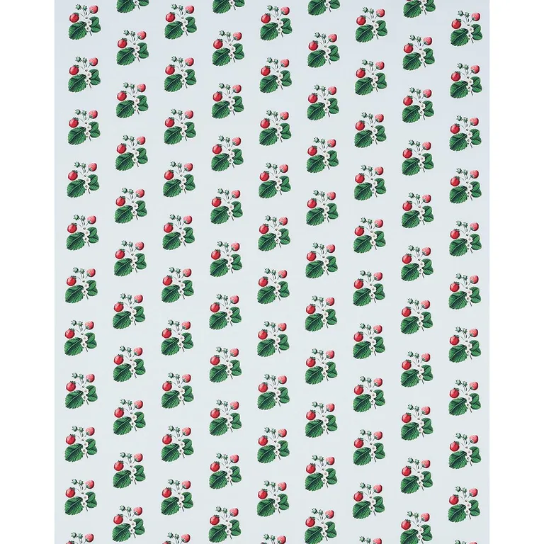 Schumacher 180641 Strawberry Hill Sky fabric swatch