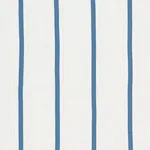 Schumacher 75760 Stripe Appliqué Sheer Blue fabric swatch