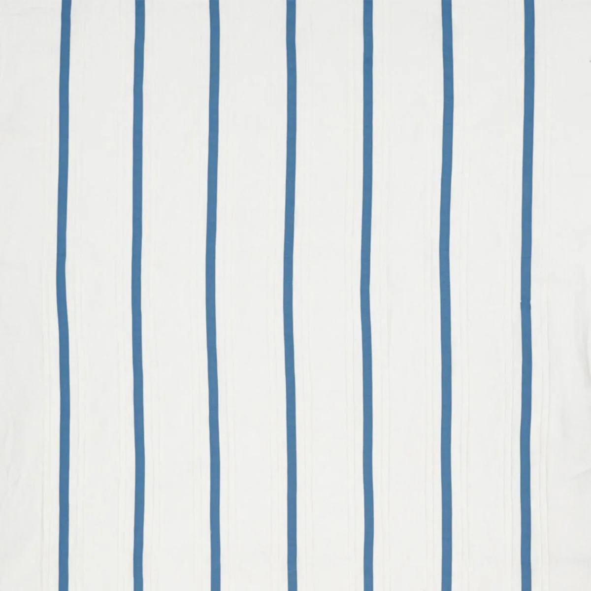 Schumacher 75760 Stripe Appliqué Sheer Blue fabric swatch