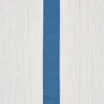 Schumacher 75760 Stripe Appliqué Sheer Blue fabric swatch