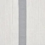 Schumacher 75761 Stripe Appliqué Sheer Grey fabric swatch