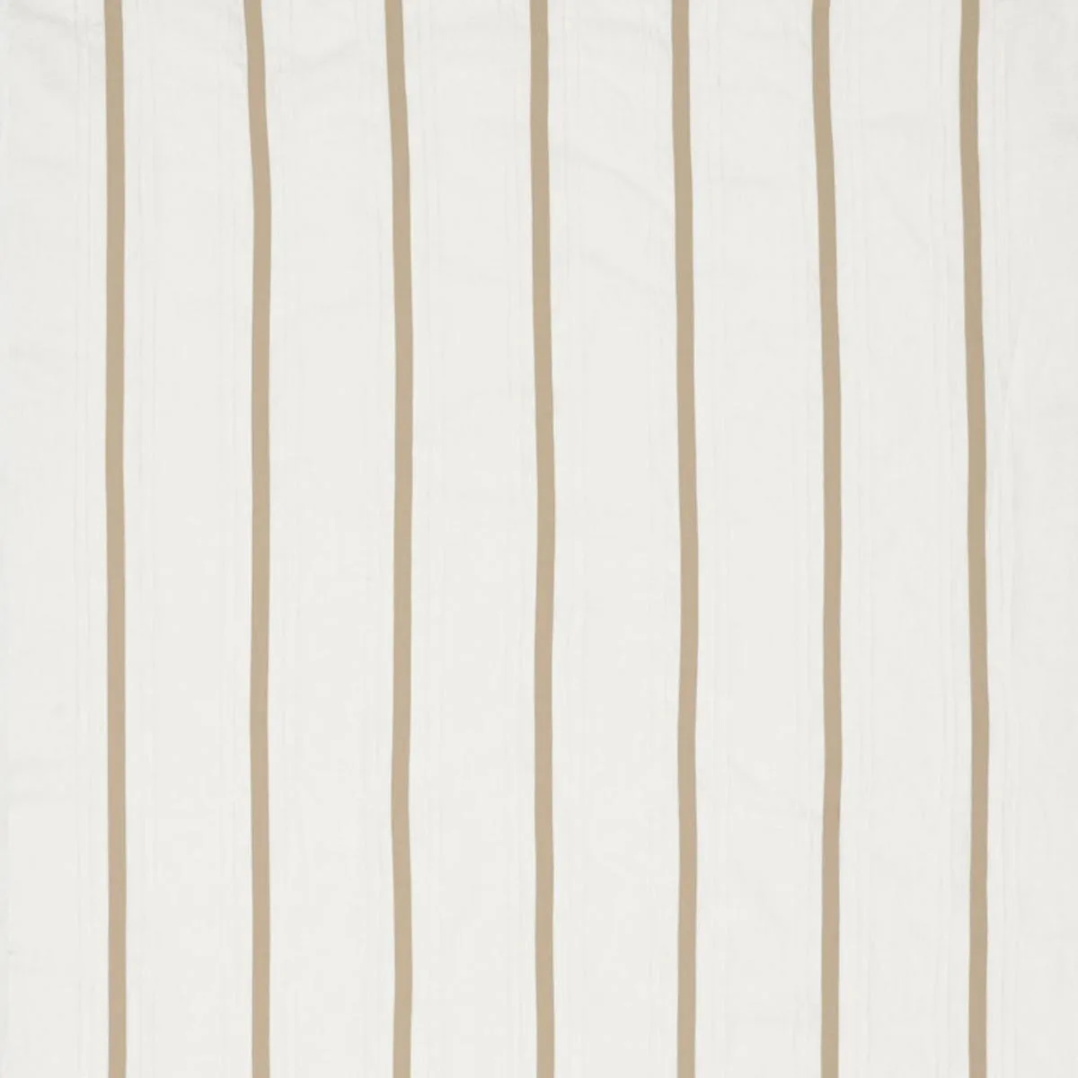 Schumacher 75762 Stripe Appliqué Sheer Tan fabric swatch
