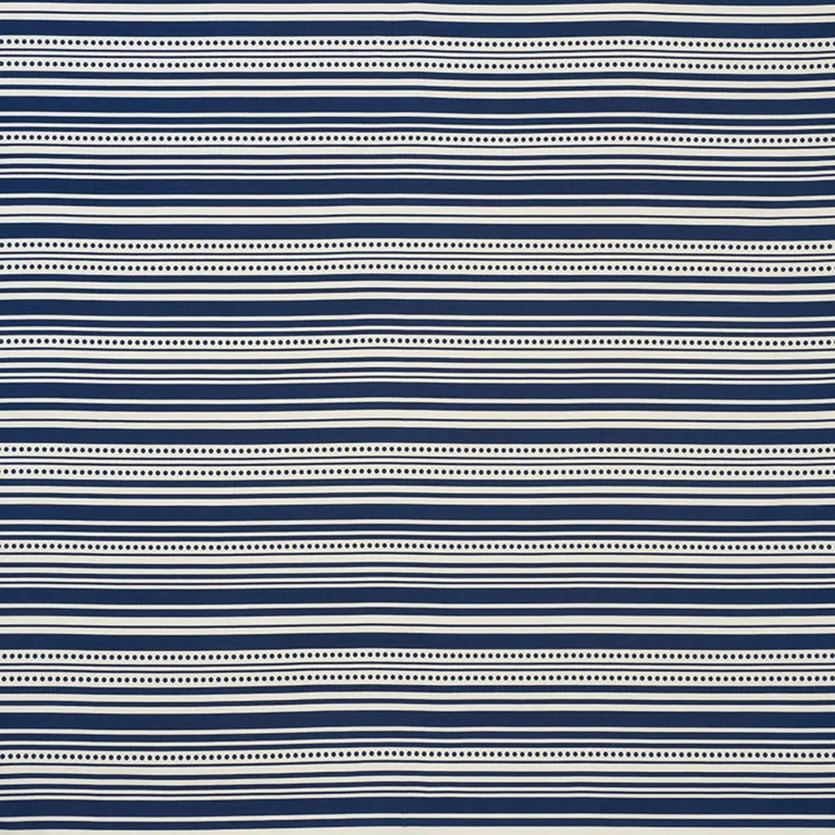 Schumacher 176592 Stripedot Ii Indoor/Outdoor Navy fabric swatch