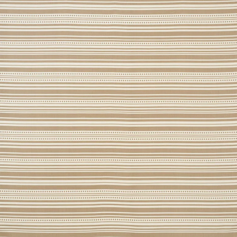 Schumacher 176591 Stripedot Ii Indoor/Outdoor Sand fabric swatch