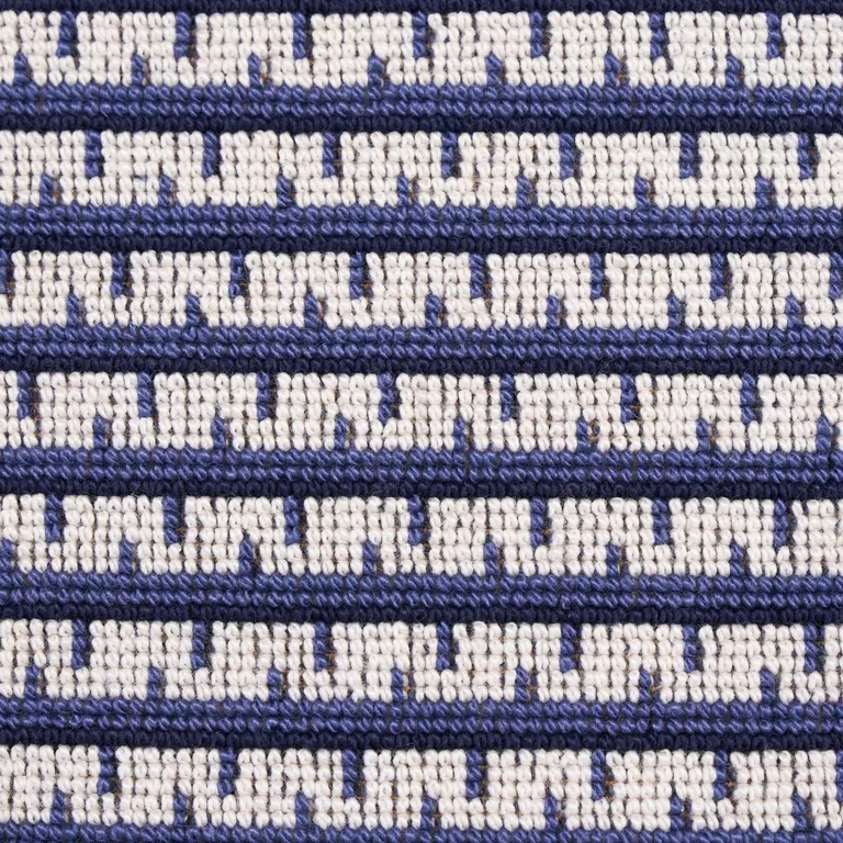 Schumacher 81041 Struktur éPinglé Lapis fabric swatch