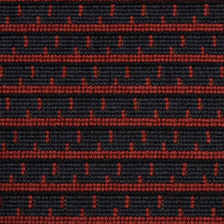Schumacher 81040 Struktur éPinglé Russet fabric swatch