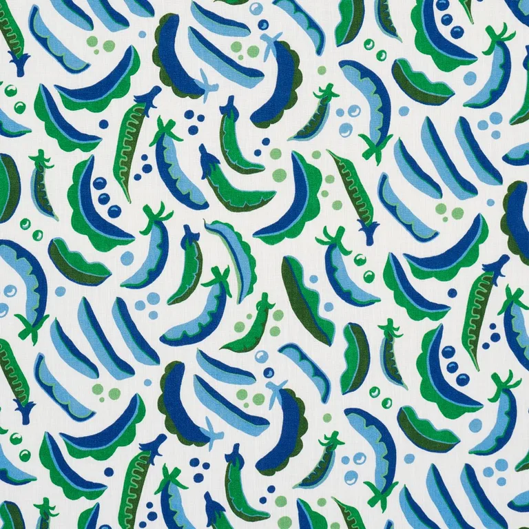 Schumacher 182211 Sugar Ann Indoor/Outdoor French Blue fabric swatch