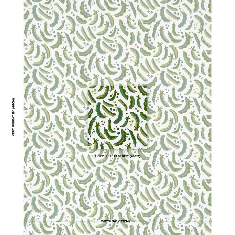 Schumacher 182210 Sugar Ann Indoor/Outdoor Green fabric swatch