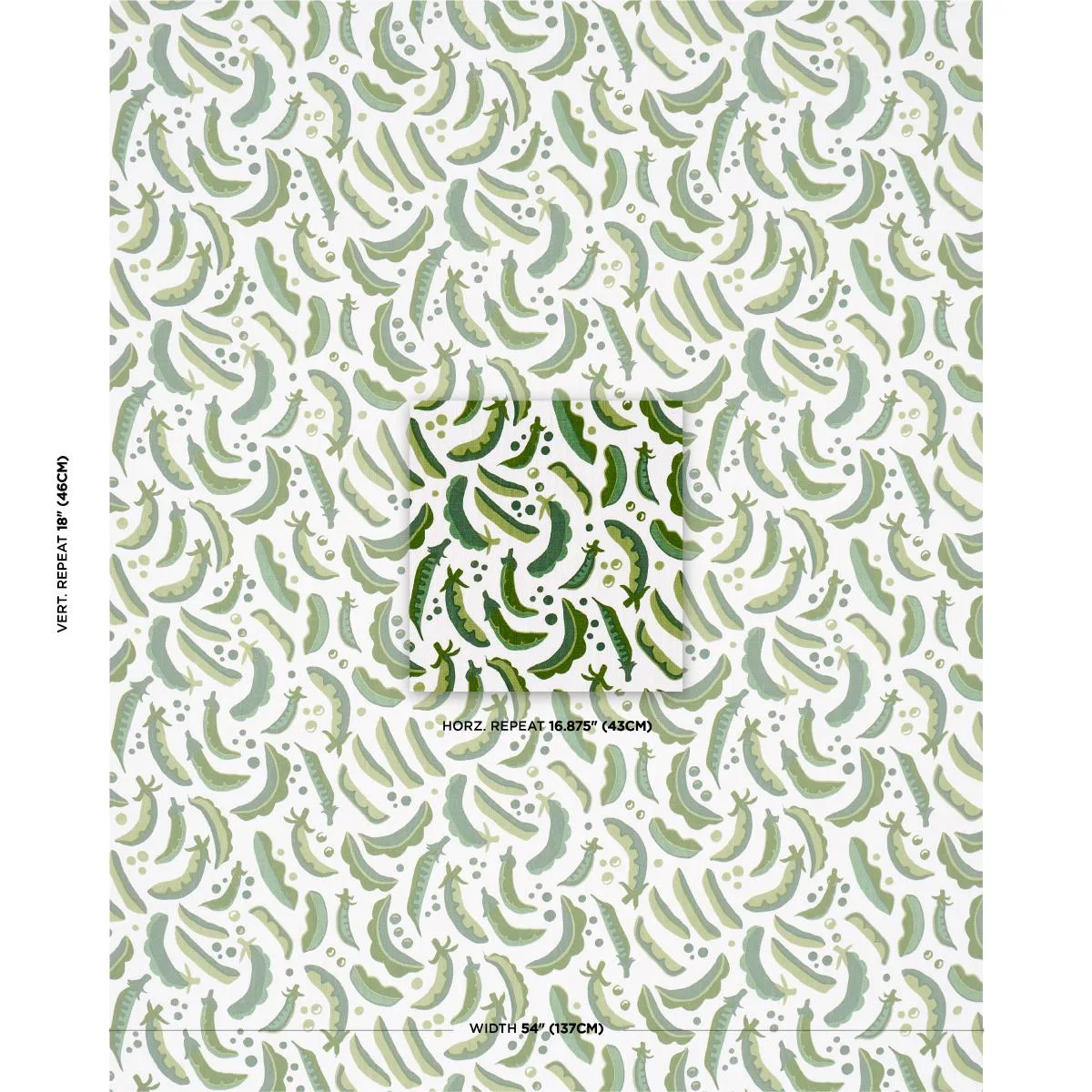 Schumacher 182210 Sugar Ann Indoor/Outdoor Green fabric swatch