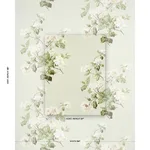 Schumacher 180820 Summer Hydrangea Celadon fabric swatch