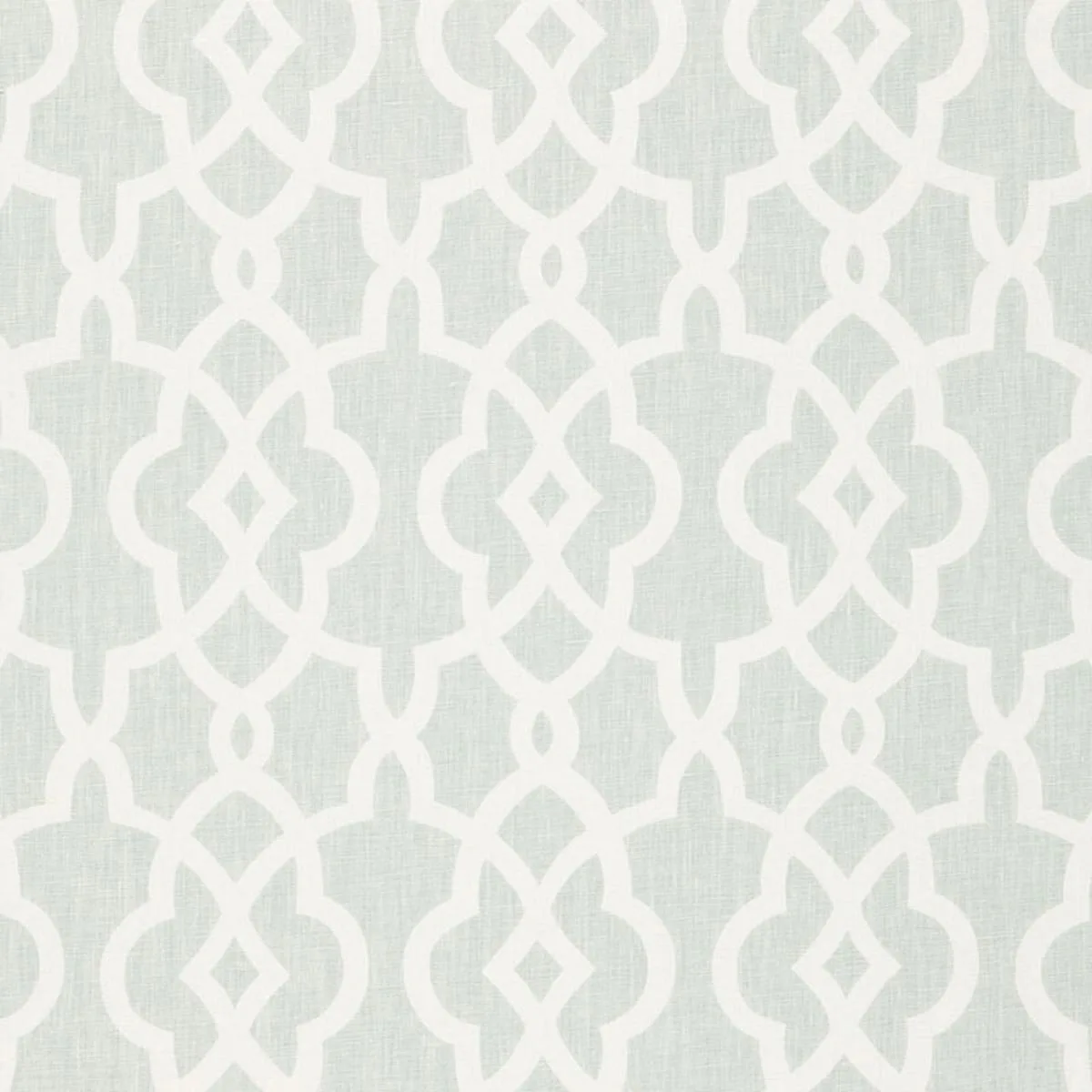 Schumacher 174593 Summer Palace Fret Mineral fabric swatch