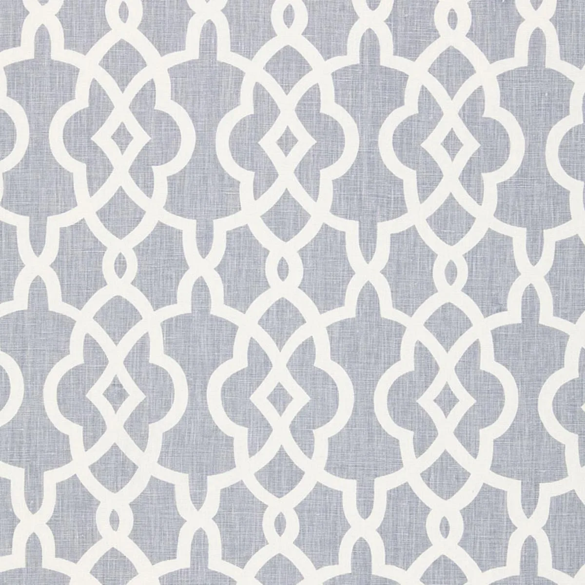 Schumacher 174592 Summer Palace Fret Wisteria fabric swatch