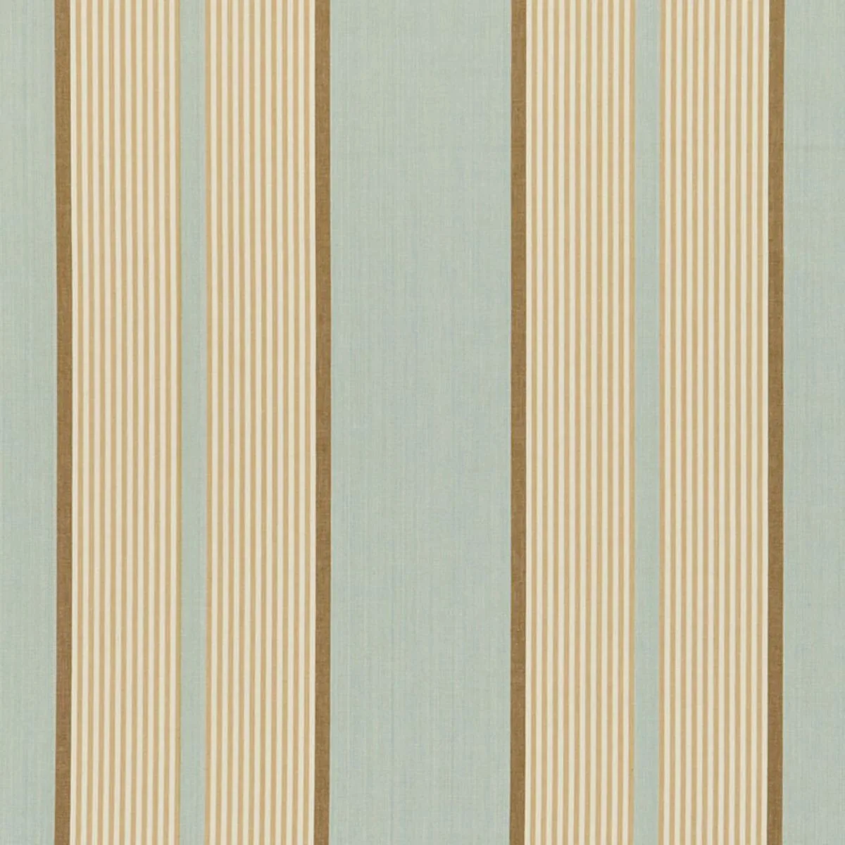 Schumacher 3486000 Summerside Stripe Aqua fabric swatch