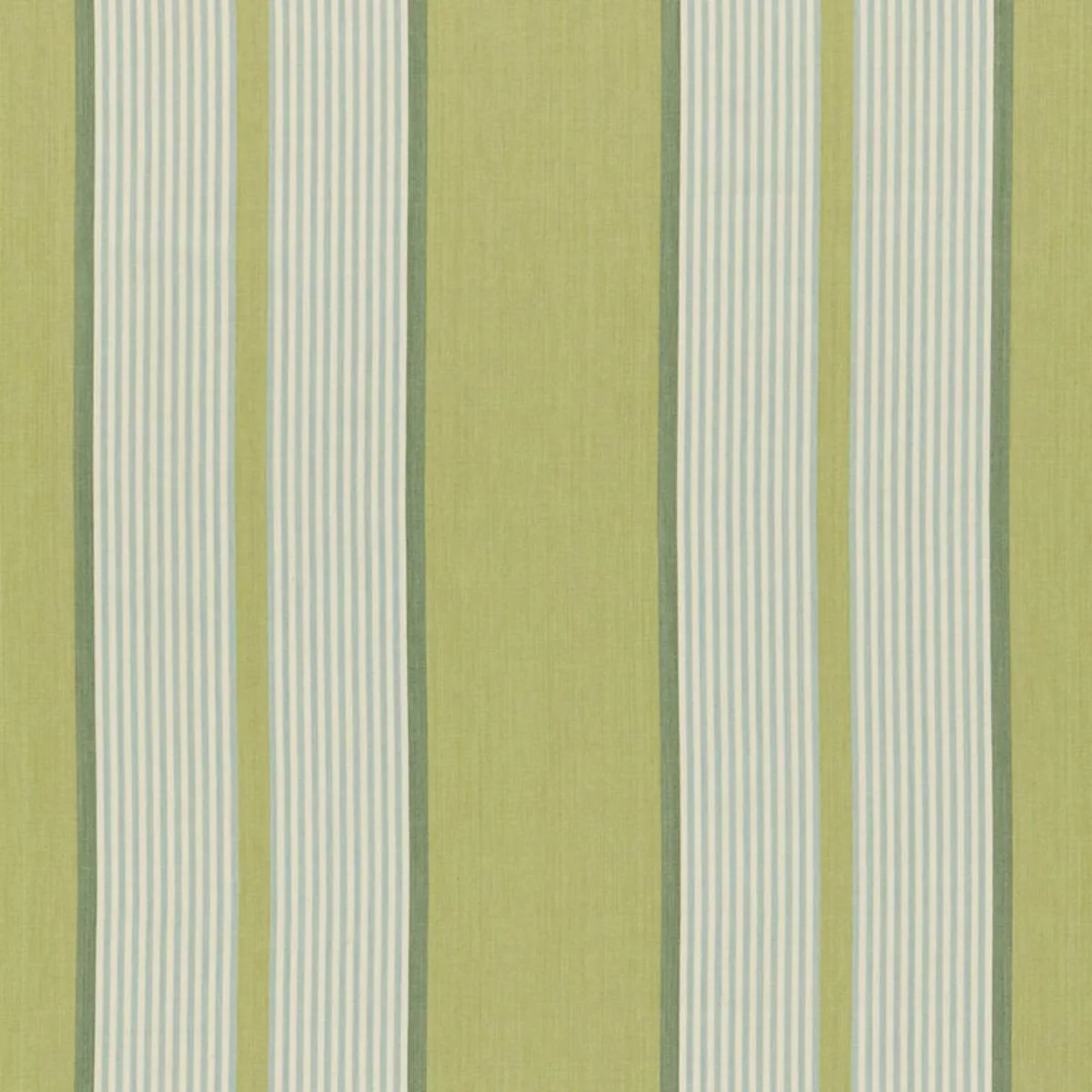 Schumacher 3486001 Summerside Stripe Pear fabric swatch