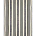 Schumacher 66096 Summerville Linen Stripe Black fabric swatch