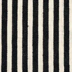 Schumacher 66096 Summerville Linen Stripe Black fabric swatch