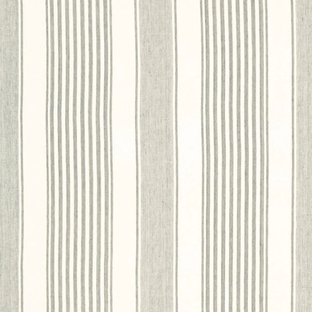 Schumacher 66092 Summerville Linen Stripe Gull fabric swatch