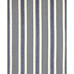 Schumacher 66095 Summerville Linen Stripe Navy fabric swatch
