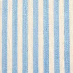 Schumacher 66094 Summerville Linen Stripe Sky fabric swatch