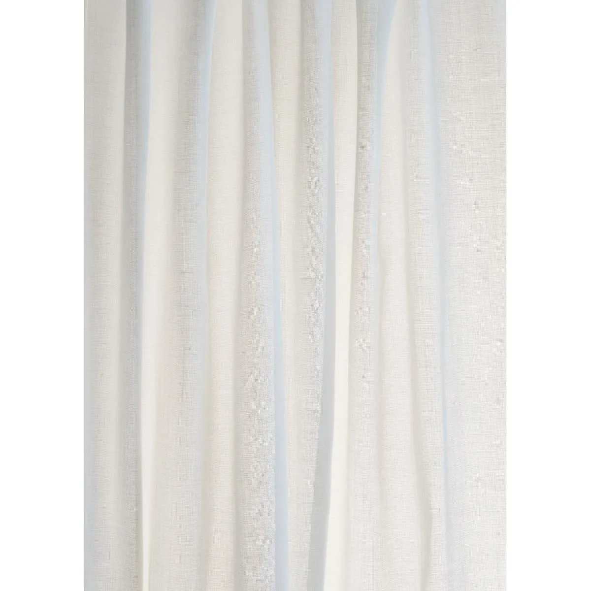 Schumacher 85070 Summit Sda Sheer White fabric swatch