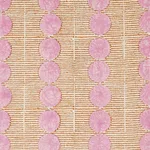 Schumacher 179790 Sun Rise Hand Block Print Rose & Copper fabric swatch