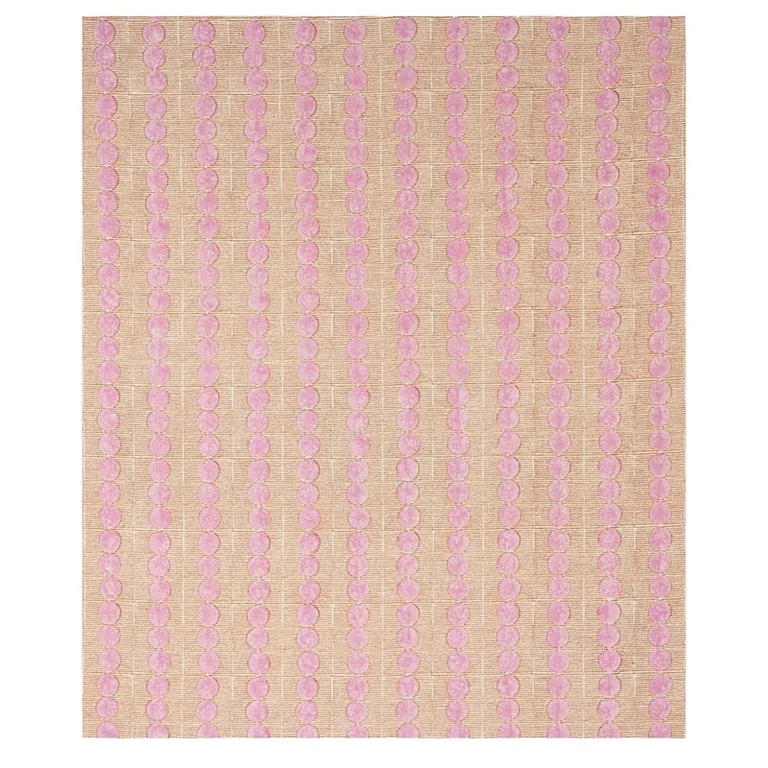 Schumacher 179790 Sun Rise Hand Block Print Rose & Copper fabric swatch