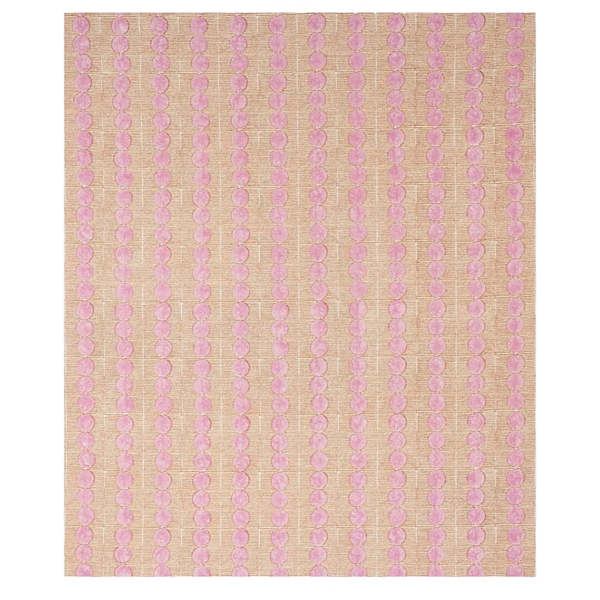 Schumacher 179790 Sun Rise Hand Block Print Rose & Copper fabric swatch