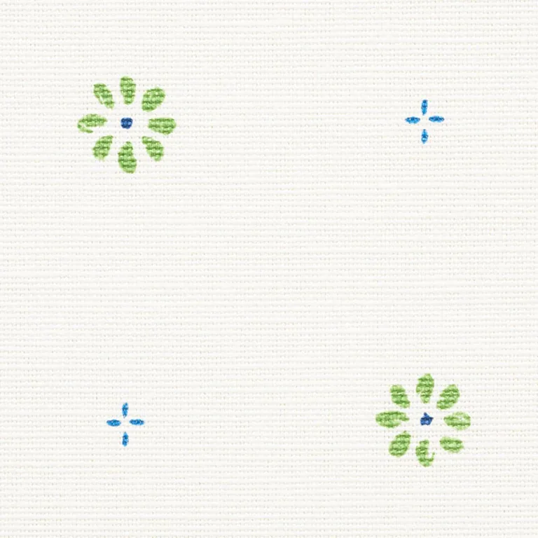 Schumacher 177730 Suna Floral Green fabric swatch