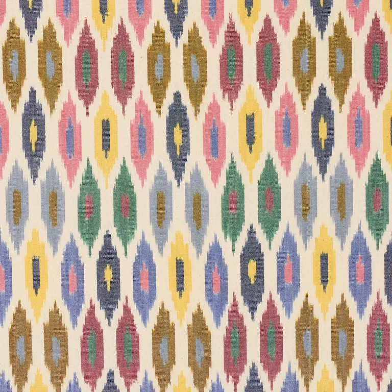 Schumacher 3471000 Sunara Ikat Confetti fabric swatch