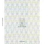 Schumacher 3471002 Sunara Ikat Peacock fabric swatch