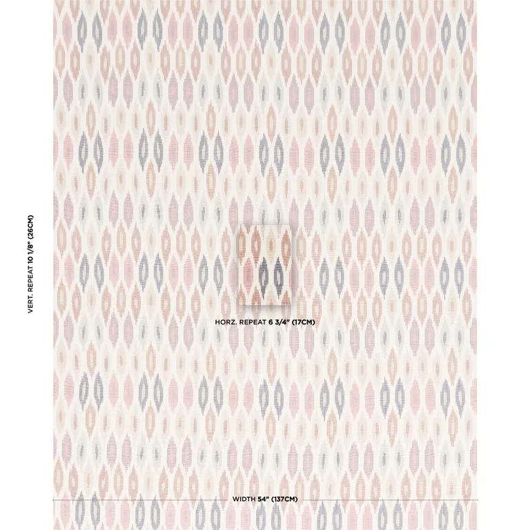 Schumacher 3471003 Sunara Ikat Sedona fabric swatch