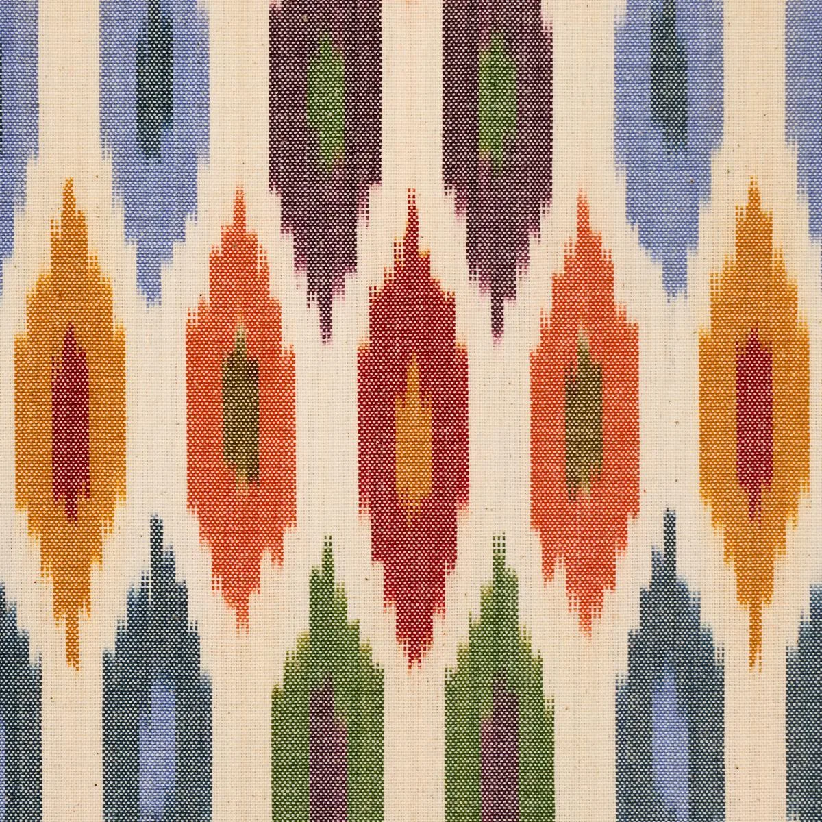 Schumacher 3471001 Sunara Ikat Spice fabric swatch