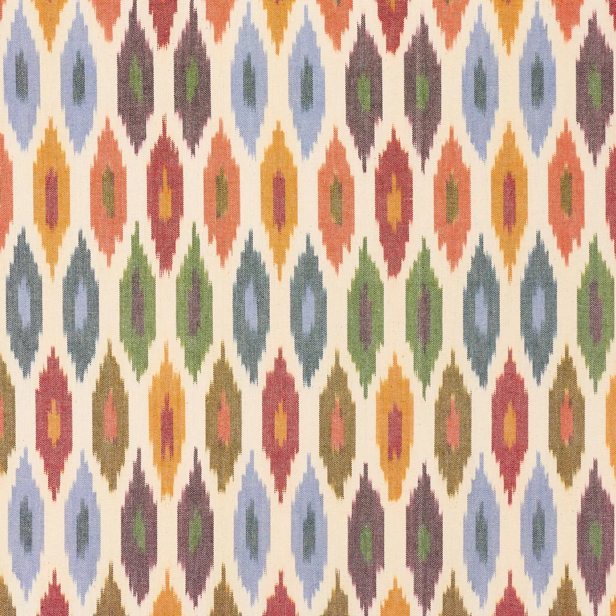 Schumacher 3471001 Sunara Ikat Spice fabric swatch