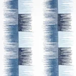 Schumacher 78404 Sunburst Stripe Embroidery Blue fabric swatch