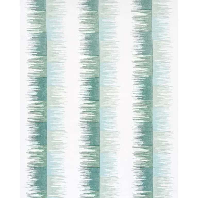 Schumacher 78403 Sunburst Stripe Embroidery Mineral fabric swatch