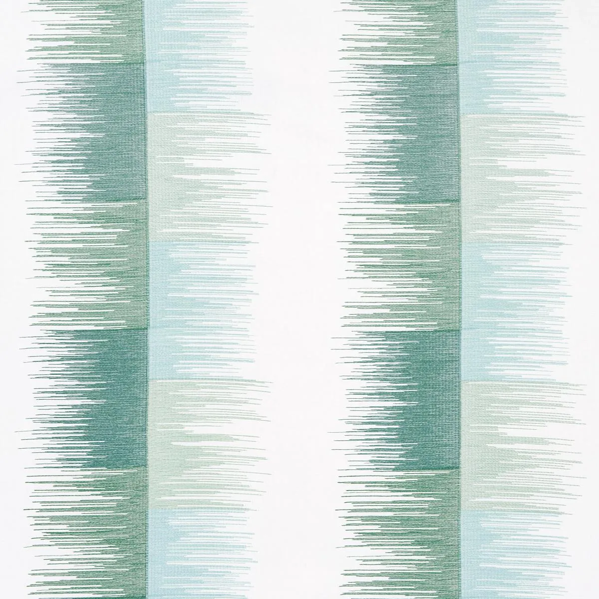 Schumacher 78403 Sunburst Stripe Embroidery Mineral fabric swatch