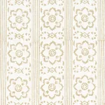 Schumacher 181322 Sunda Hand Block Print Neutral fabric swatch