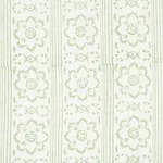Schumacher 181321 Sunda Hand Block Print Sage fabric swatch