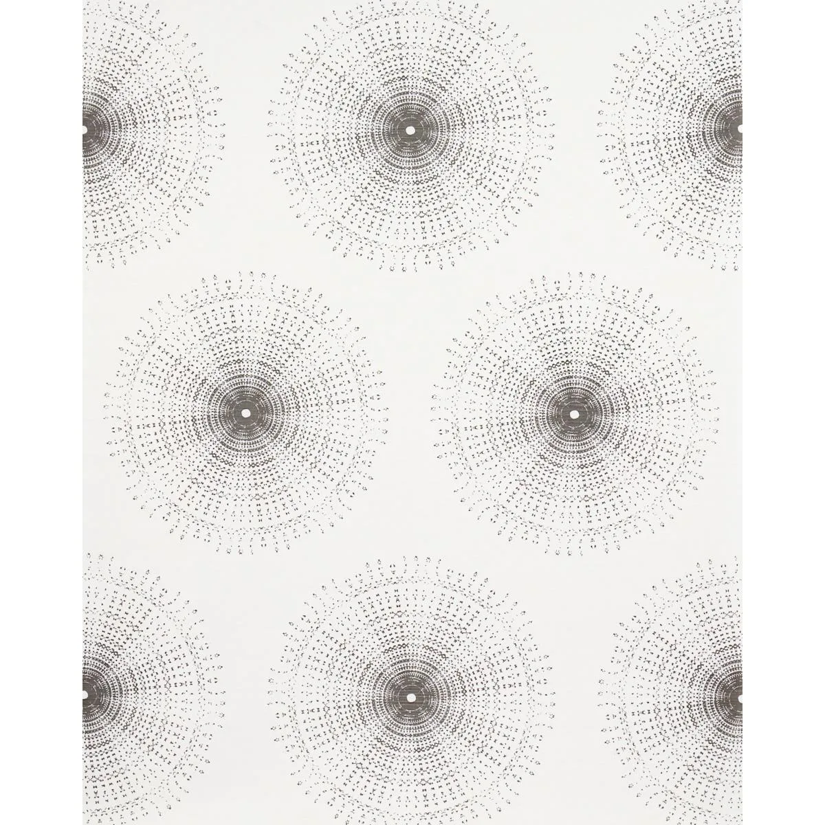 Schumacher 174202 Sundial Charcoal fabric swatch