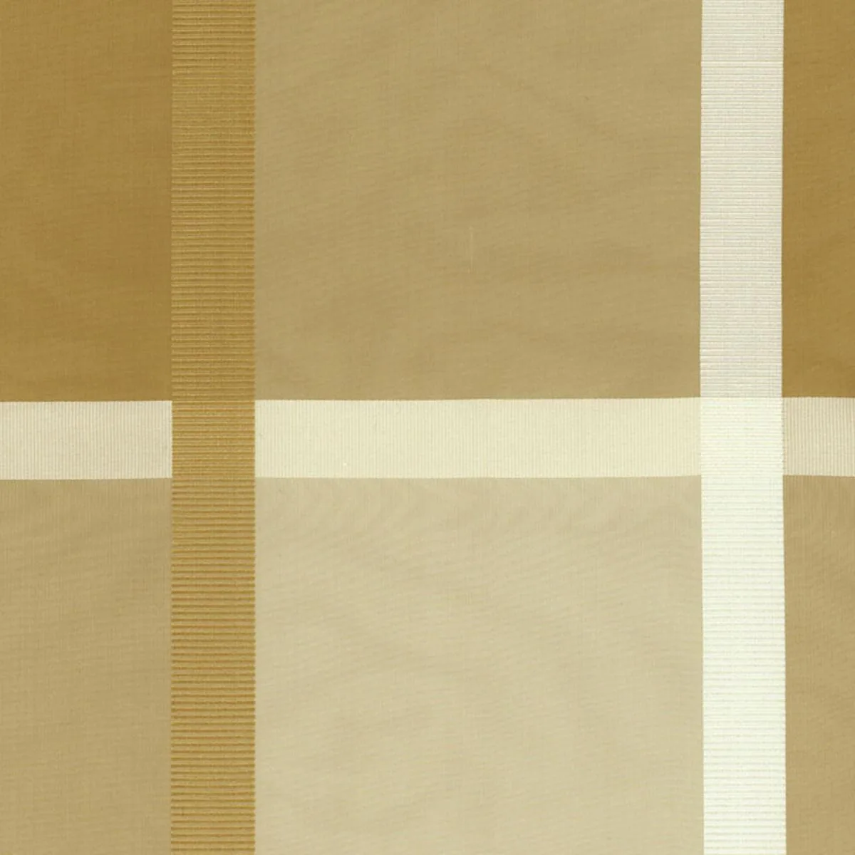 Schumacher 61130 Surat Silk Plaid Champagne fabric swatch