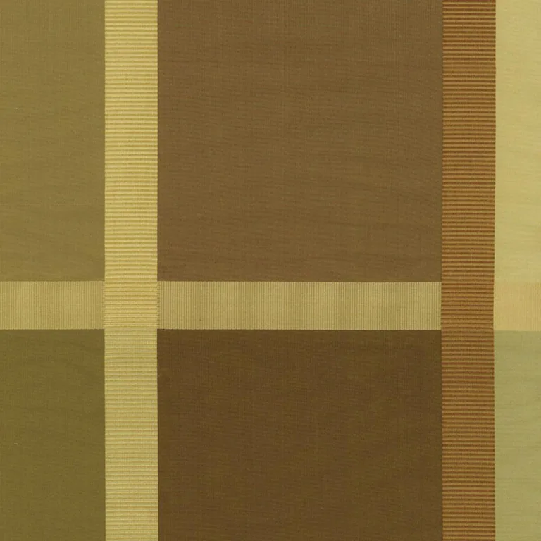 Schumacher 61136 Surat Silk Plaid Java fabric swatch