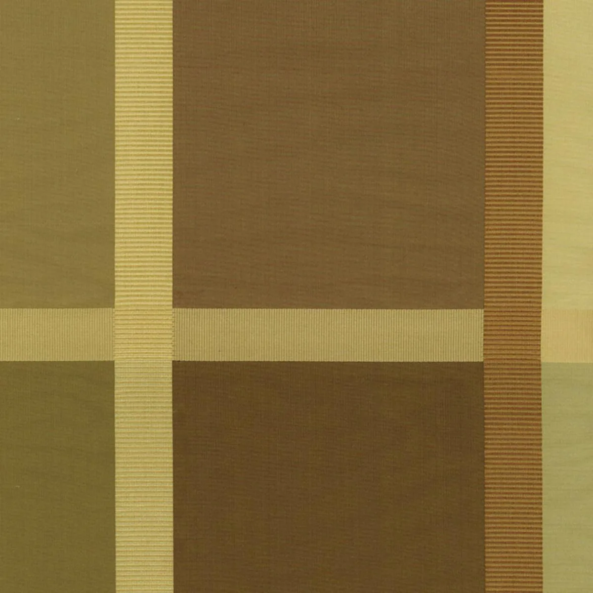 Schumacher 61136 Surat Silk Plaid Java fabric swatch