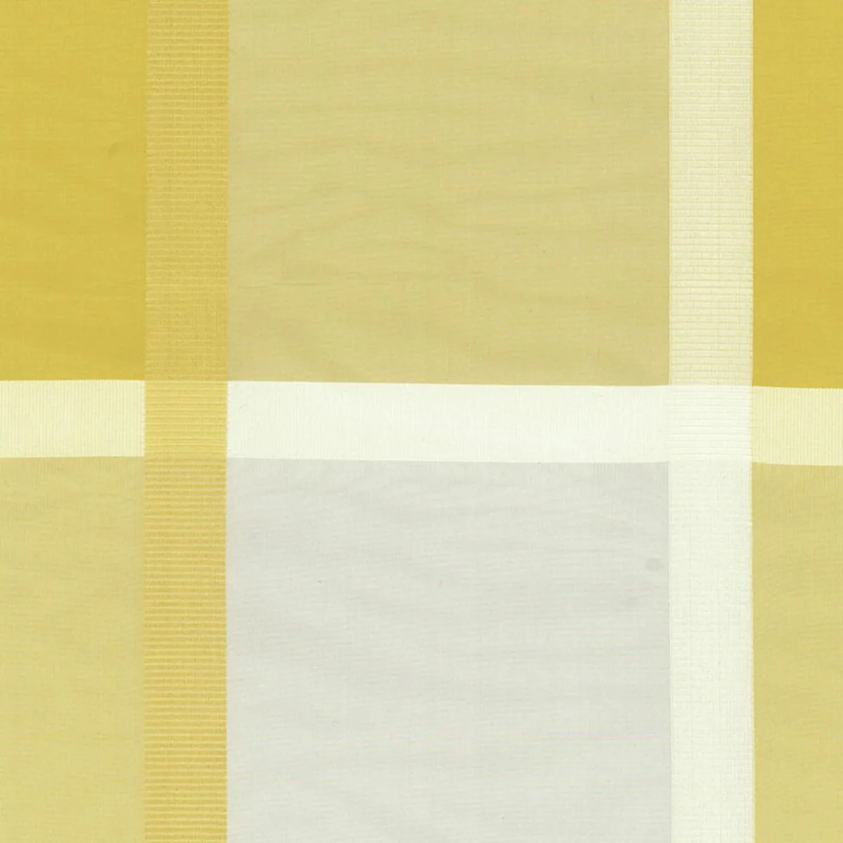 Schumacher 61131 Surat Silk Plaid Jonquil fabric swatch