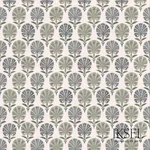 Schumacher RF501CR54 Suzani Carnation Blues fabric swatch